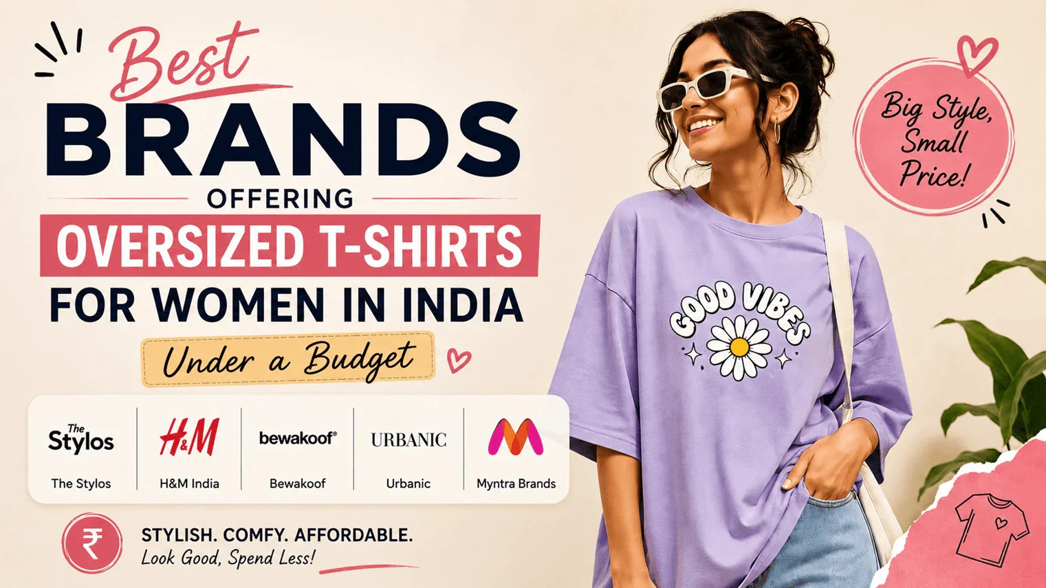 Best Brands Offering Oversized T-Shirts for Women in India Under a Budget