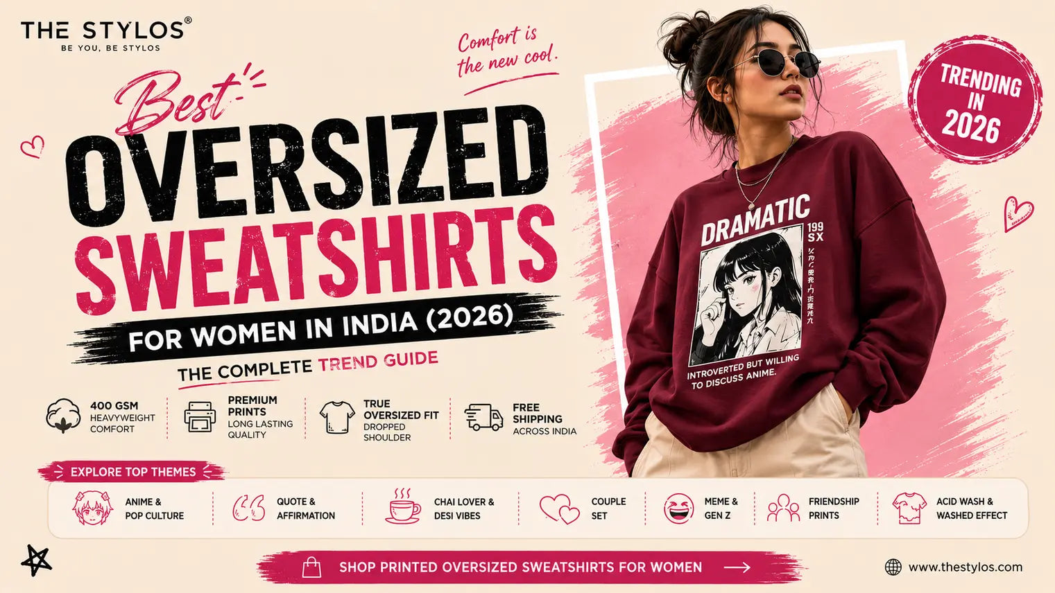 Best Oversized Sweatshirts for Women in India (2026): The Complete Trend Guide