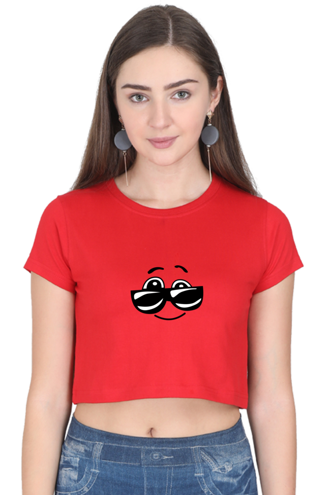 Swag Printed Crop Top For Women