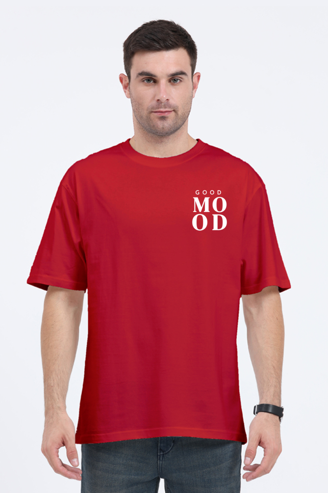Good Mood Graphic Printed Classic Oversized T-shirt For Men 240GSM]
