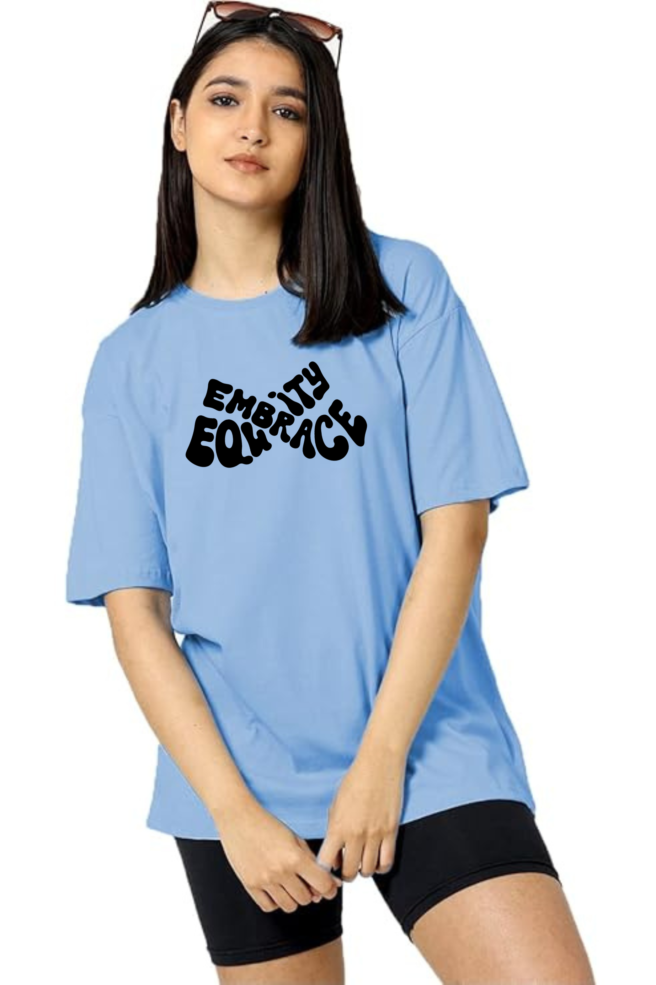 Embrace Equity Graphic Printed Classic Oversized T-shirt For Women [240GSM]