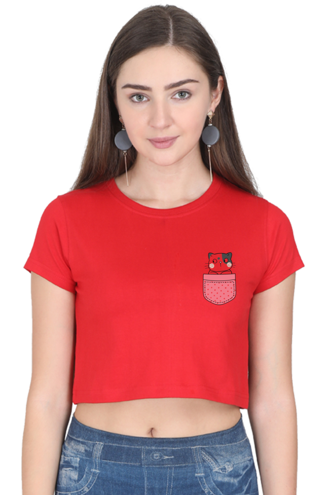 Cute Printed Crop Top For Women