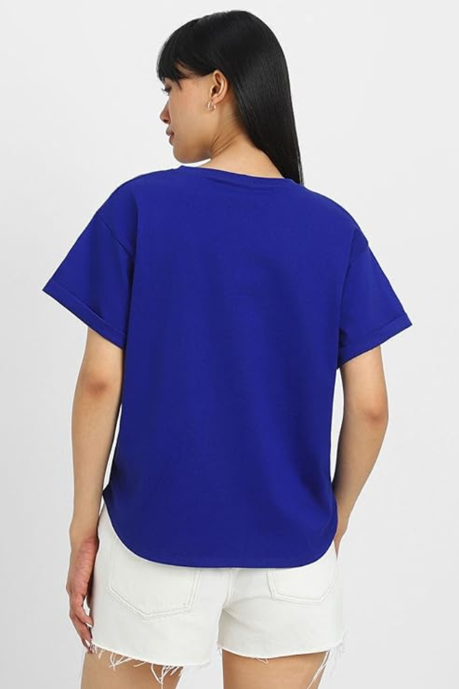 It's Okay To Say No Graphic Printed Oversized Classic T-shirt for Women[240GSM]