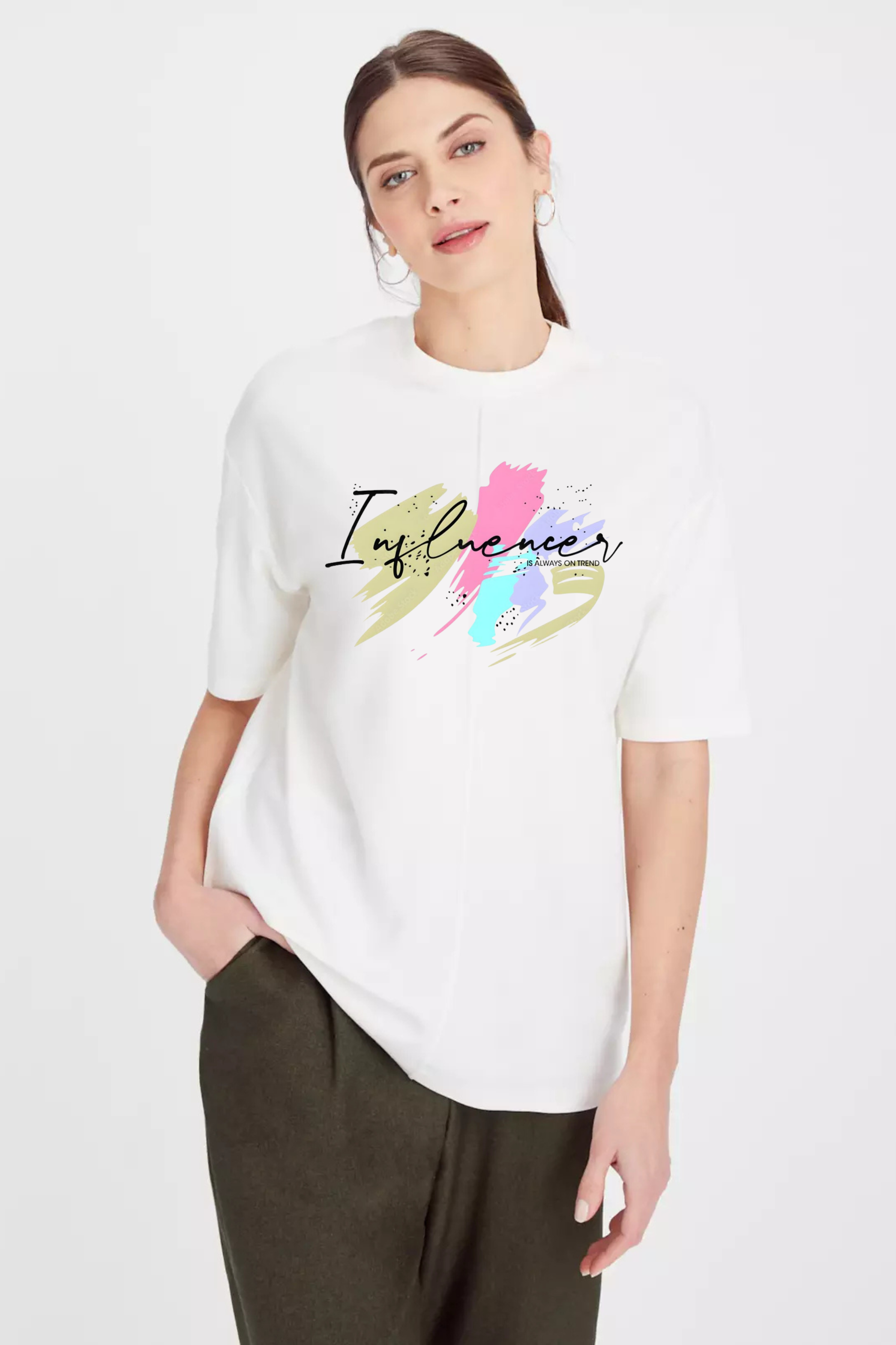 Influencer Graphic Printed Classic Oversized T-shirt For Women