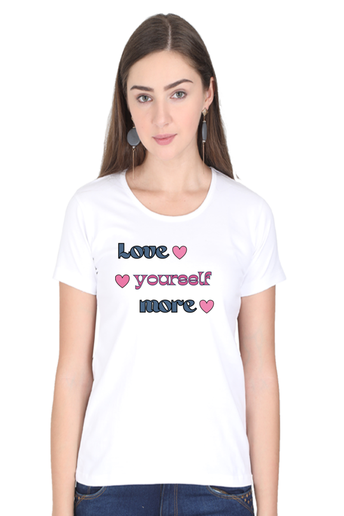 Love Yourself Printed T-shirt for Women