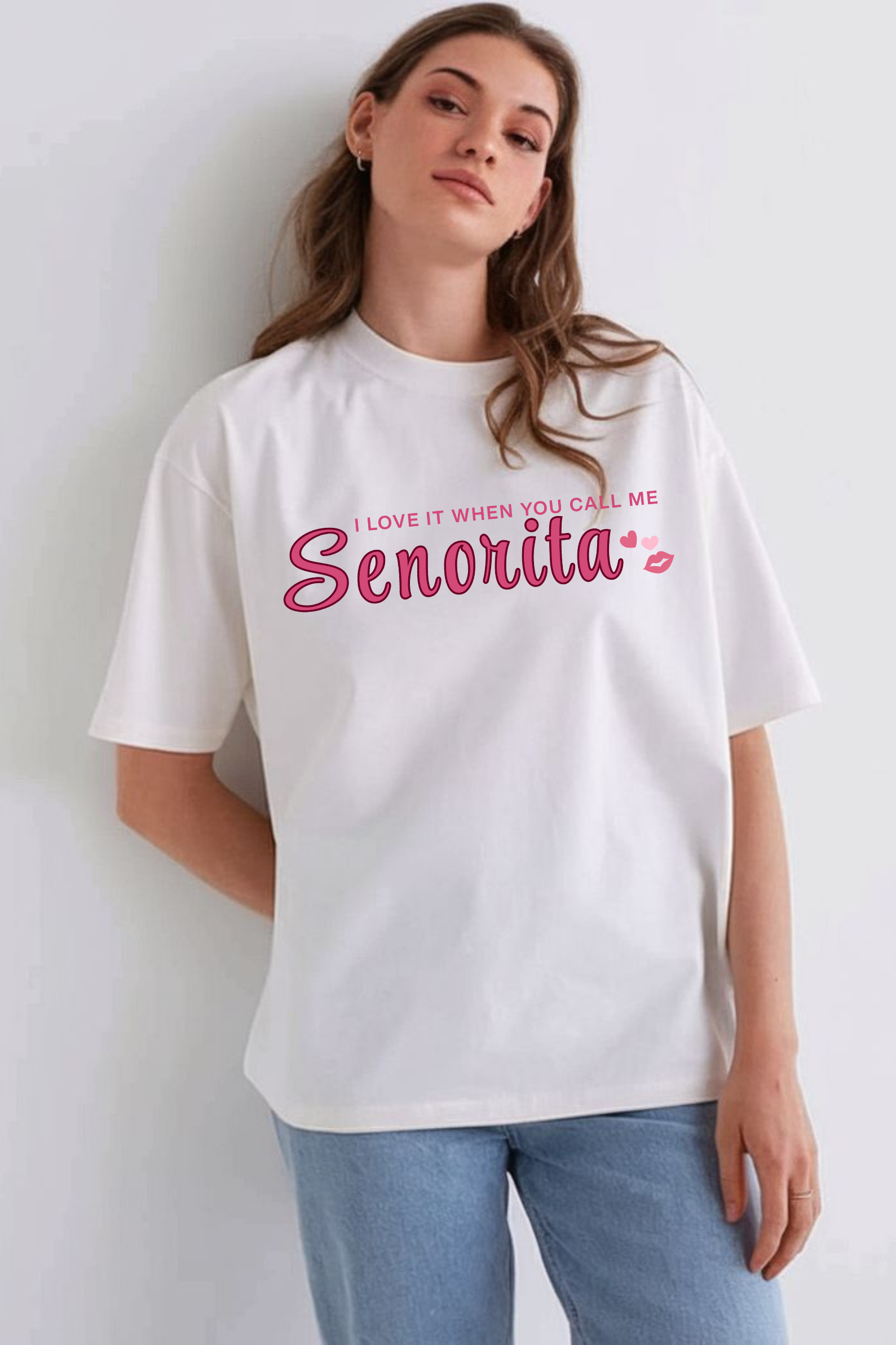 Senorita Graphic Printed Classic Oversized T-shirt For Women [240GSM]