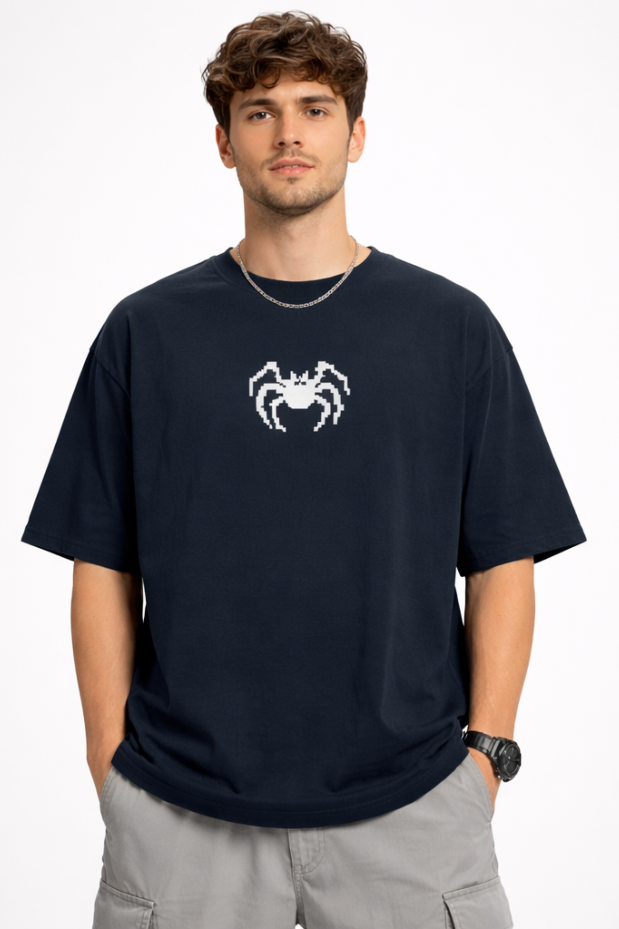 Game Over Graphic Front & Back Printed Classic Oversized T-shirt For Men [240GSM]