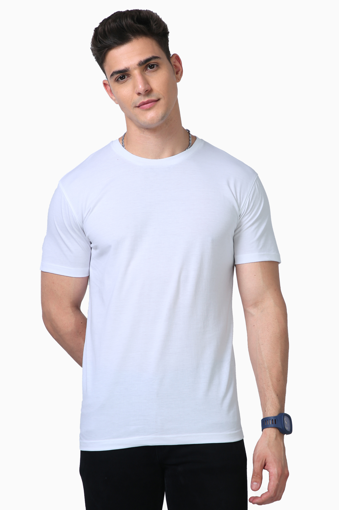 Unisex Iconique 100% Supima Cotton Regular Fit Round Neck T-Shirt