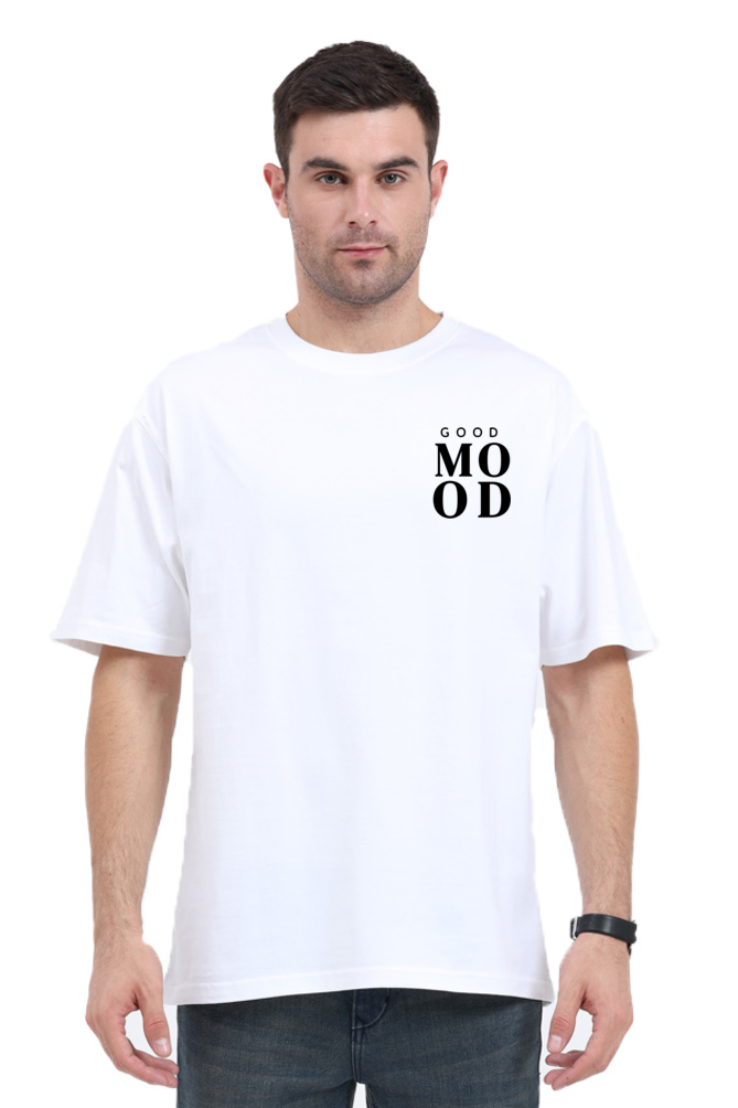 Good Mood Graphic Printed Classic Oversized T-shirt For Men 240GSM]