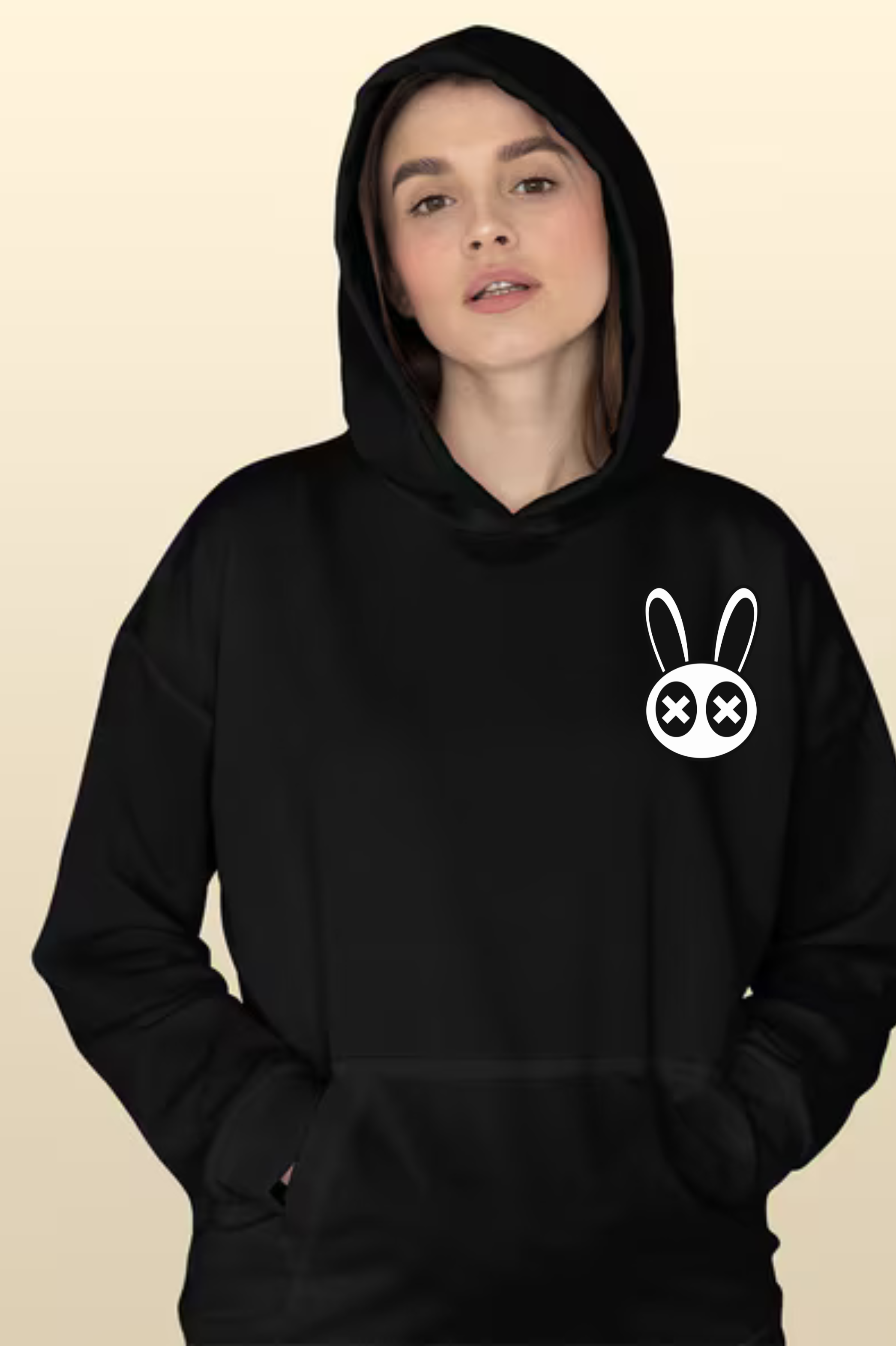 Funky Unisex Oversized Graphic Printed Hoodie (Men & Women ) [Heavyweight  400 GSM ]