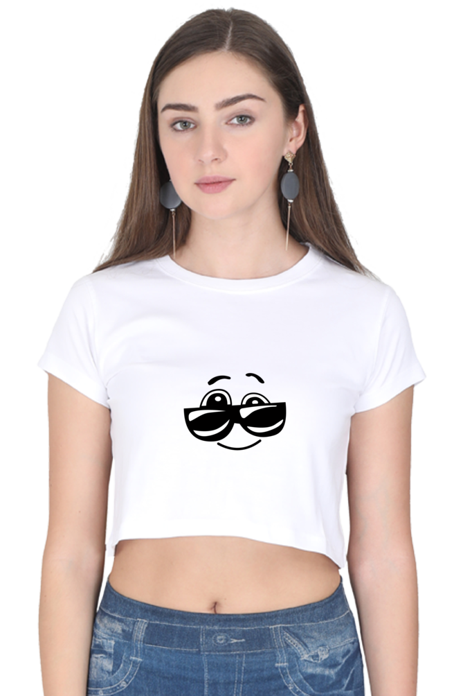 Swag Printed Crop Top For Women