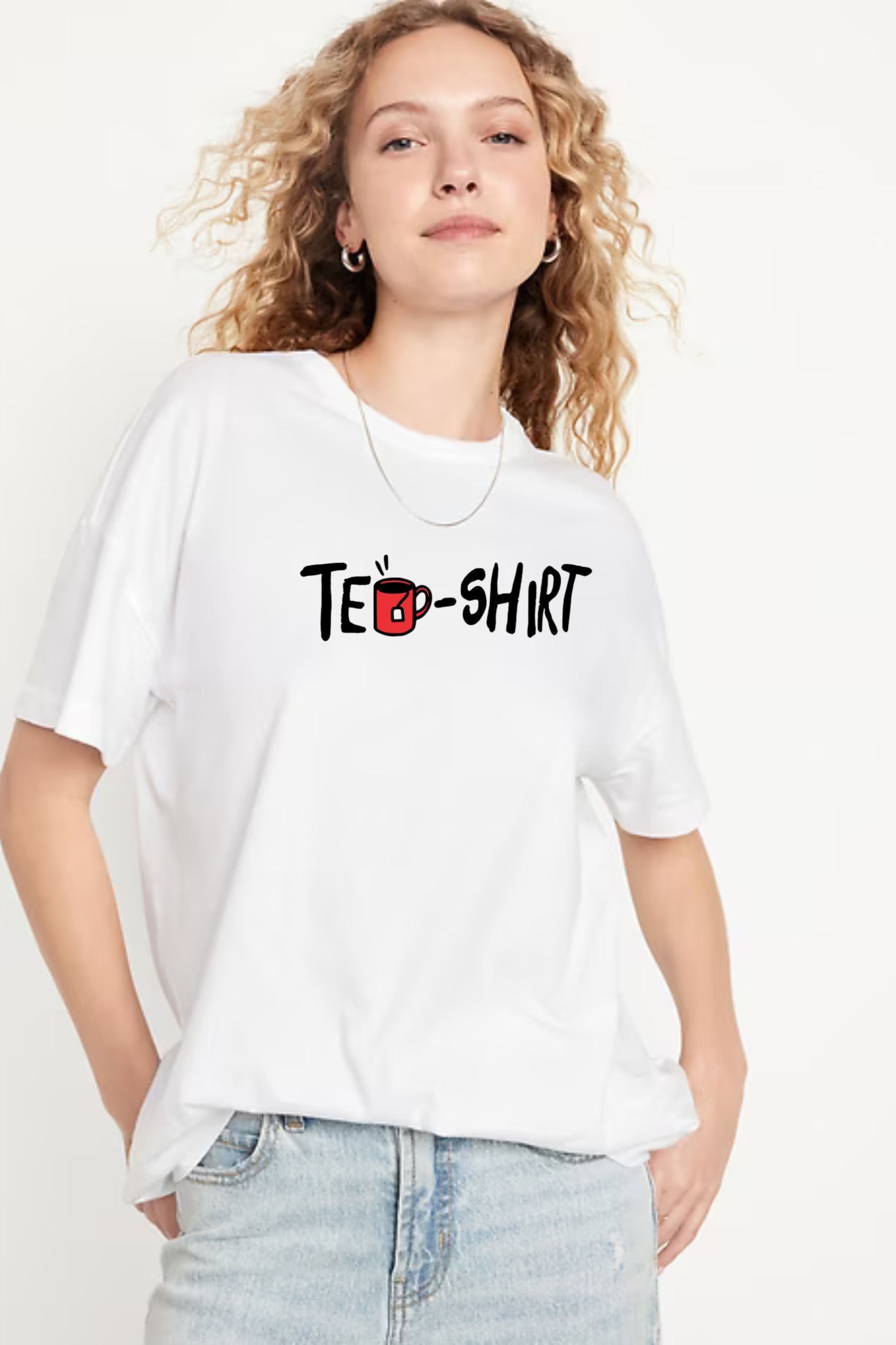 Tea-Shirt Graphic Printed Classic Oversized T-shirt For Women [240GSM]