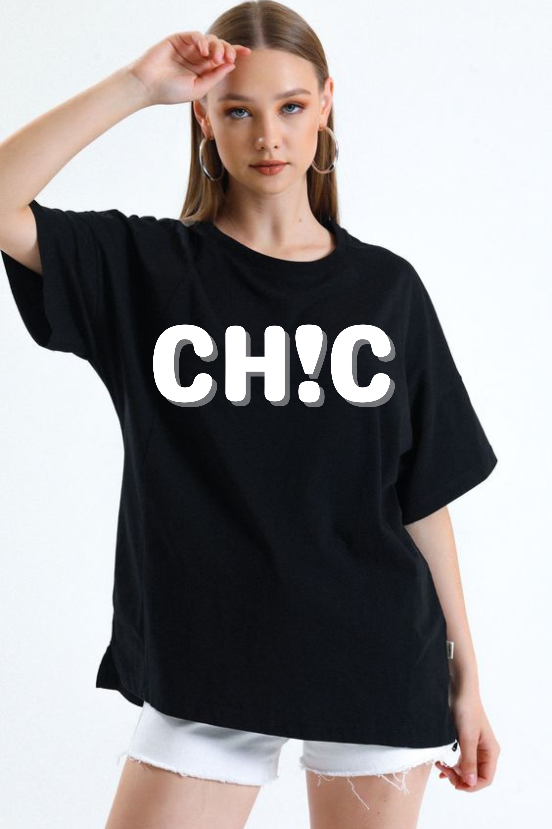 Chic Graphic Printed Classic Oversized T-shirt for Women [240GSM]