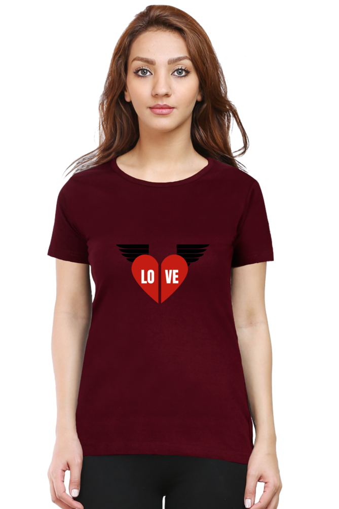 Love Printed T-shirt for Women