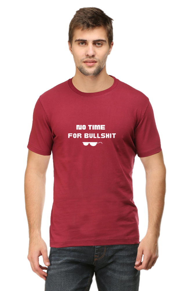 No Time For Bullshit Printed T-shirt for Men
