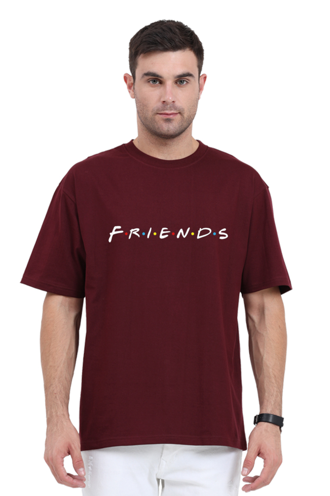 F.R.I.E.N.D.S Graphic Classic Oversized T-shirt for men [240 GSM]