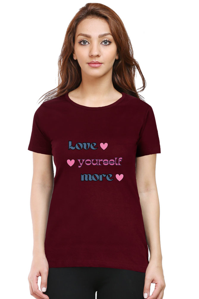 Love Yourself Printed T-shirt for Women