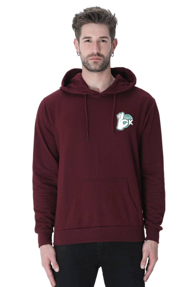 Thats Ohk Graphic Printed Hoodie For Men [Light Weighted 300 GSM ]