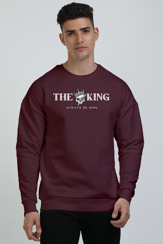 King Graphic Printed Oversized Sweatshirts For Men [ Heavyweight 400 GSM ]