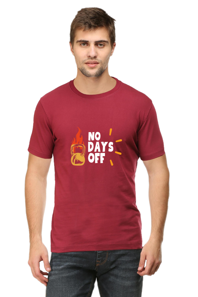 No Days Off Printed T-shirt for Men