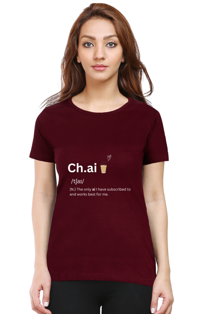 Chai Graphic Printed T-shirt for Women