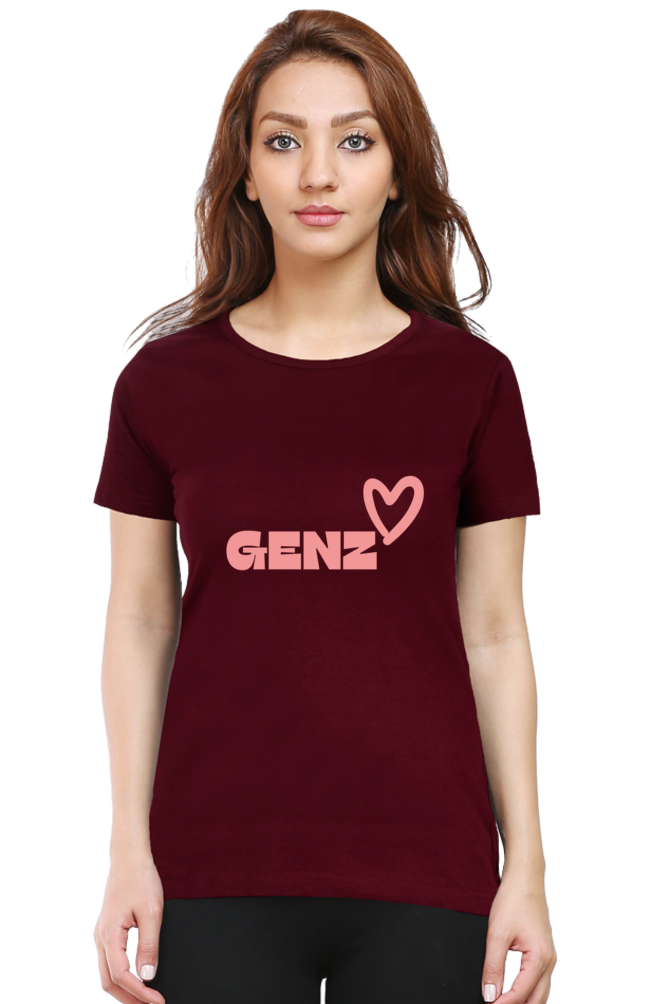 Genz Graphic Printed T-shirt for Women