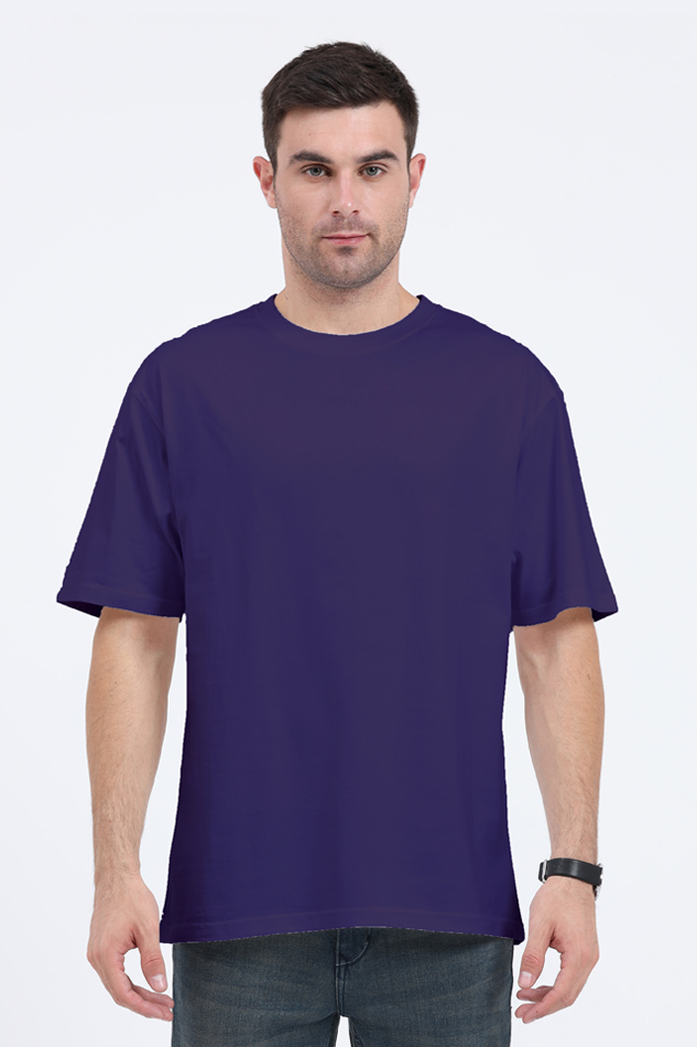 Solid Oversized Classic T-shirt for Men [240 GSM]