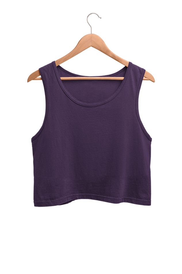 Solid Crop Tank Top Women