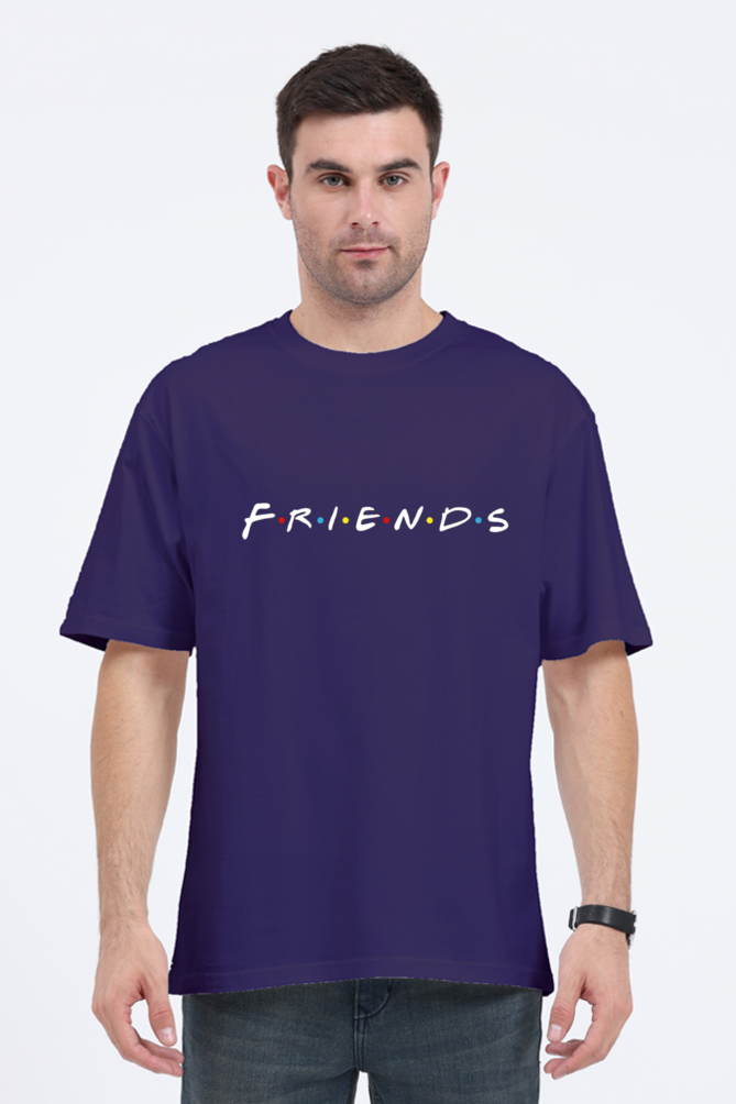 F.R.I.E.N.D.S Graphic Classic Oversized T-shirt for men [240 GSM]