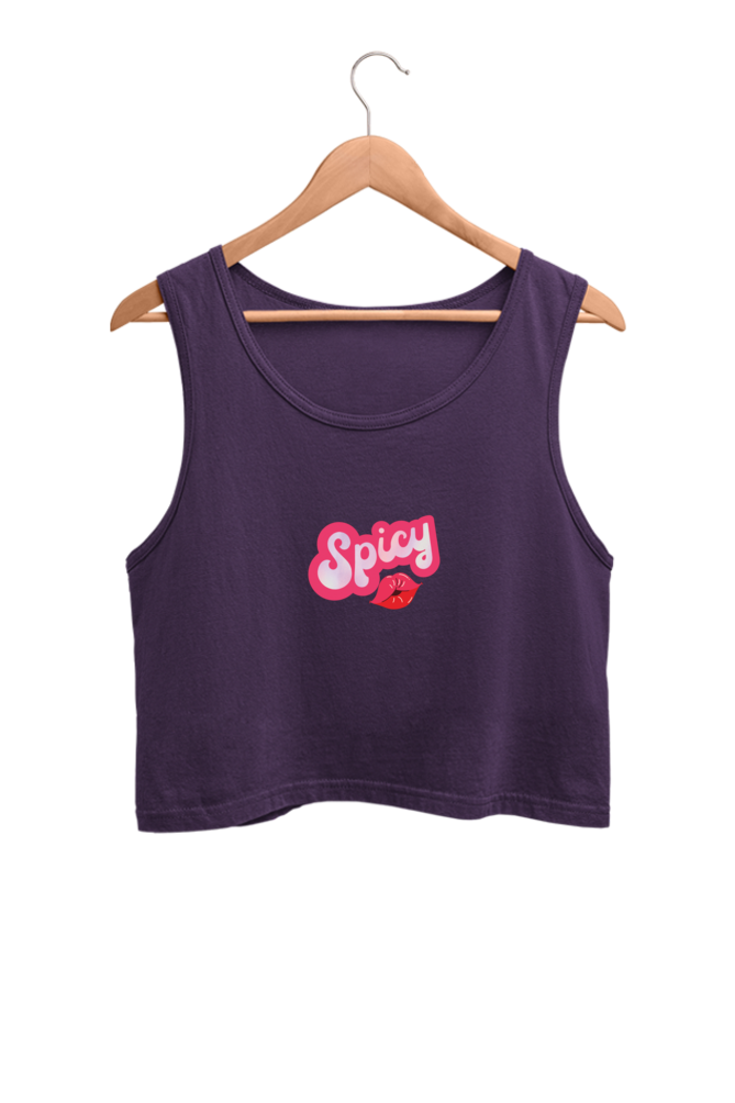 Spicy Printed Crop Tank Top For Women
