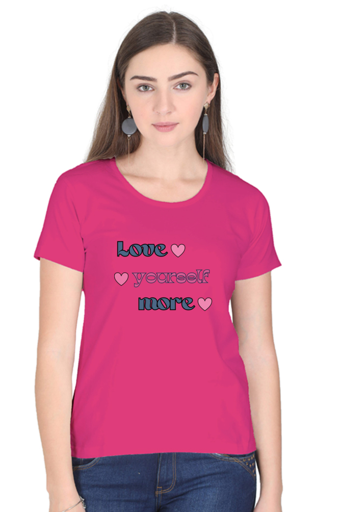 Love Yourself Printed T-shirt for Women