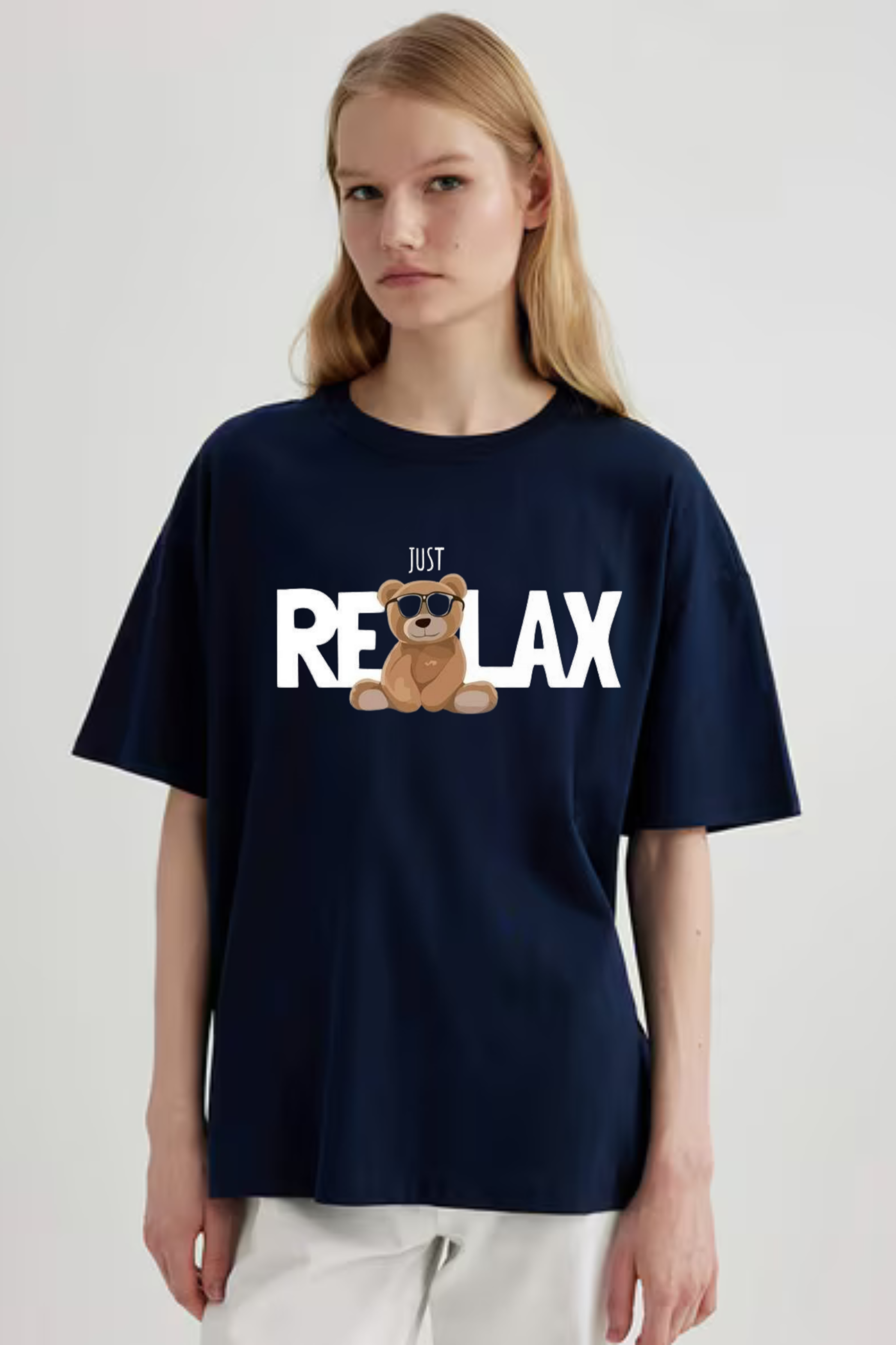 Relax Graphic Printed Classic Oversized T-shirt For Women [240GSM]