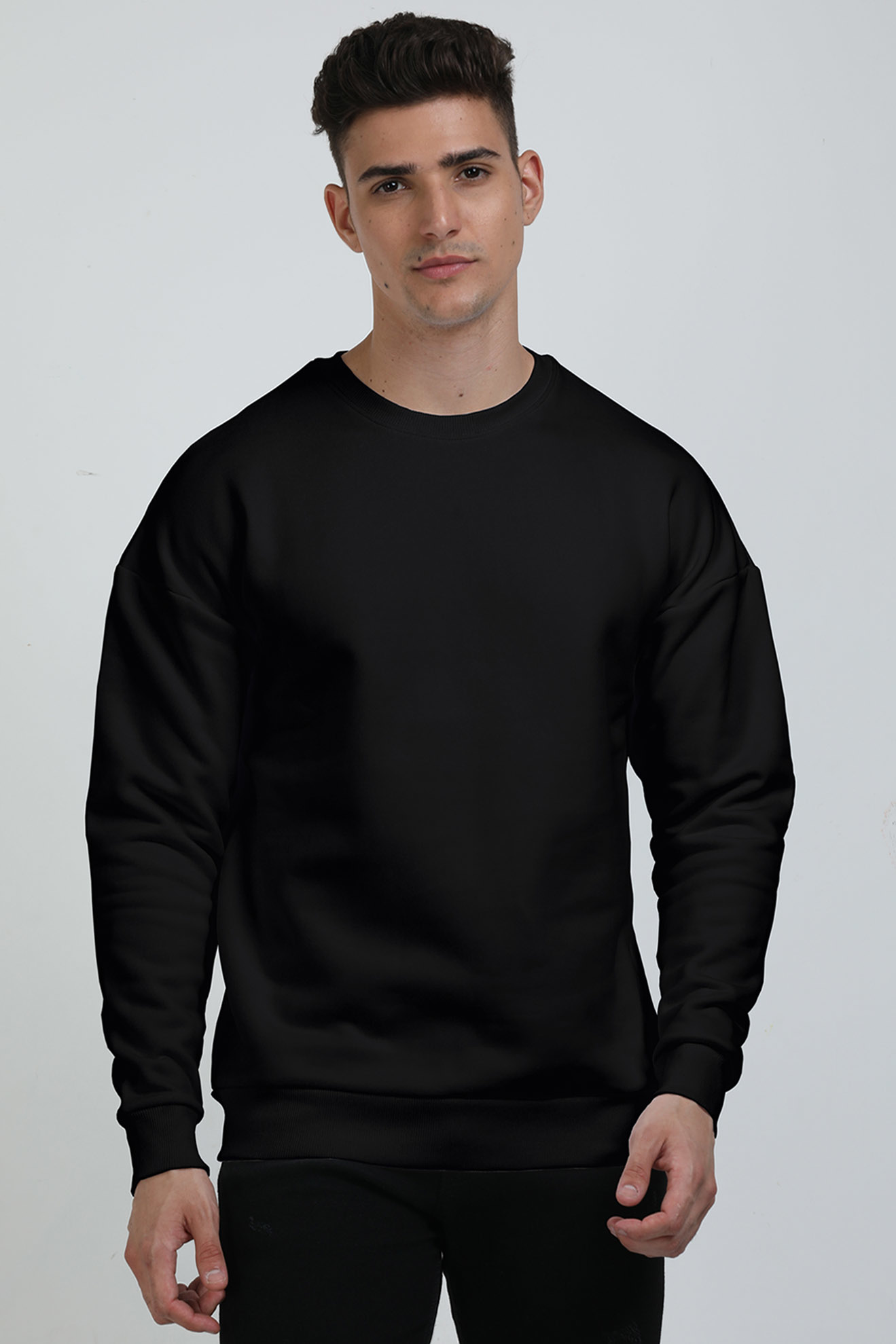 Unisex Oversized Plain Sweatshirts (Men & Women ) [ Heavyweight 400 GSM ]