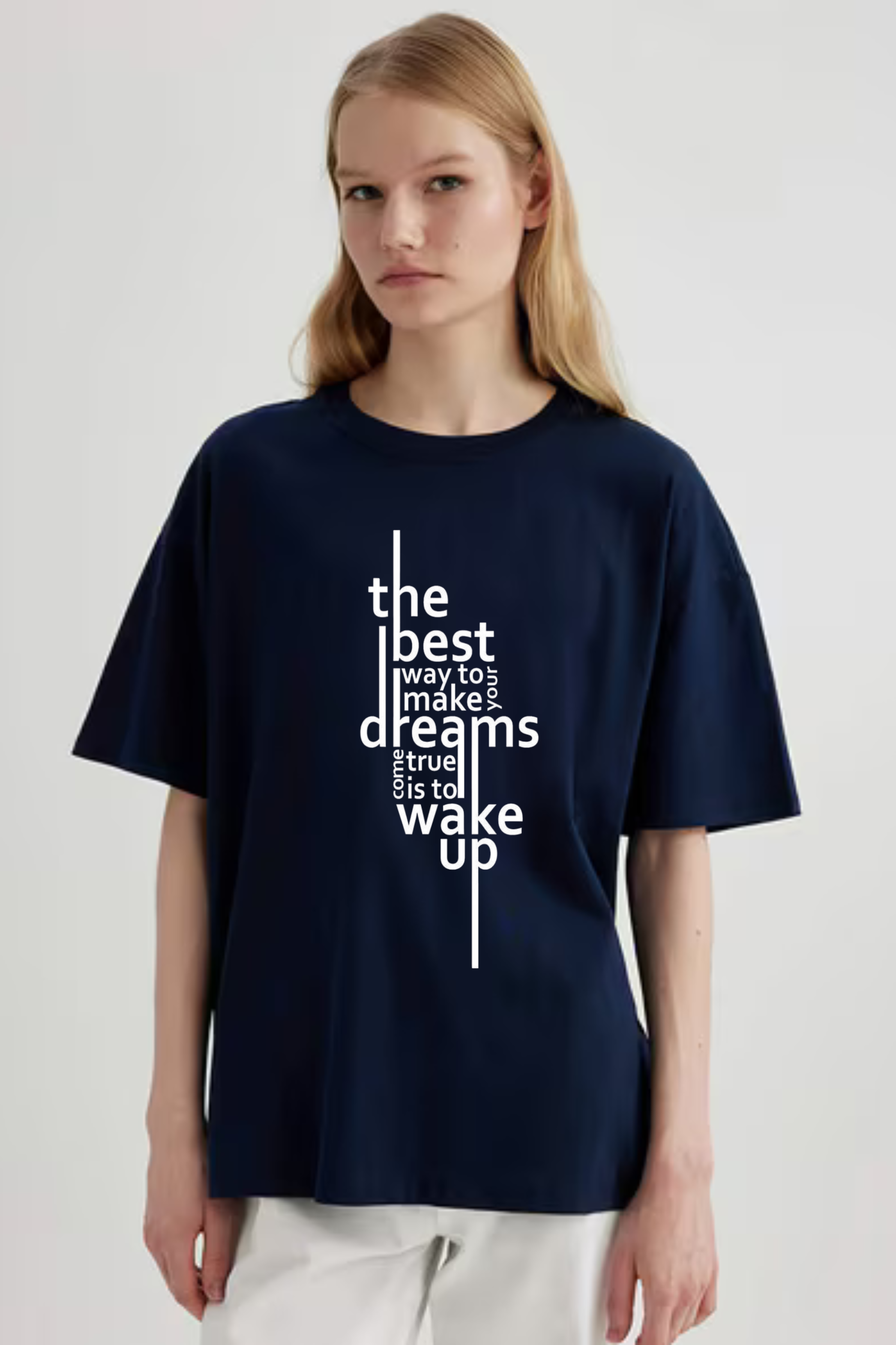 Dream Graphic Printed Classic Oversized T-shirt For Women [240GSM]