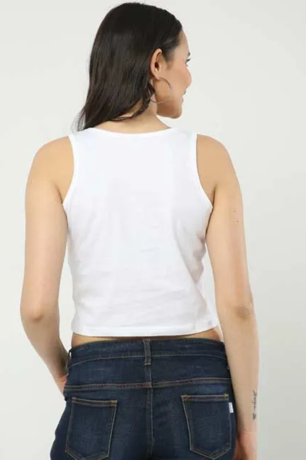 My Heart Beats Only For You Crop Tank Top For Women