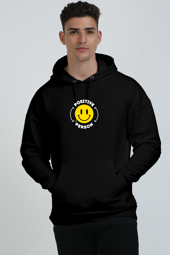 Positive Person Oversized Graphic Printed Hoodie For Men [Heavyweight 400 GSM ]