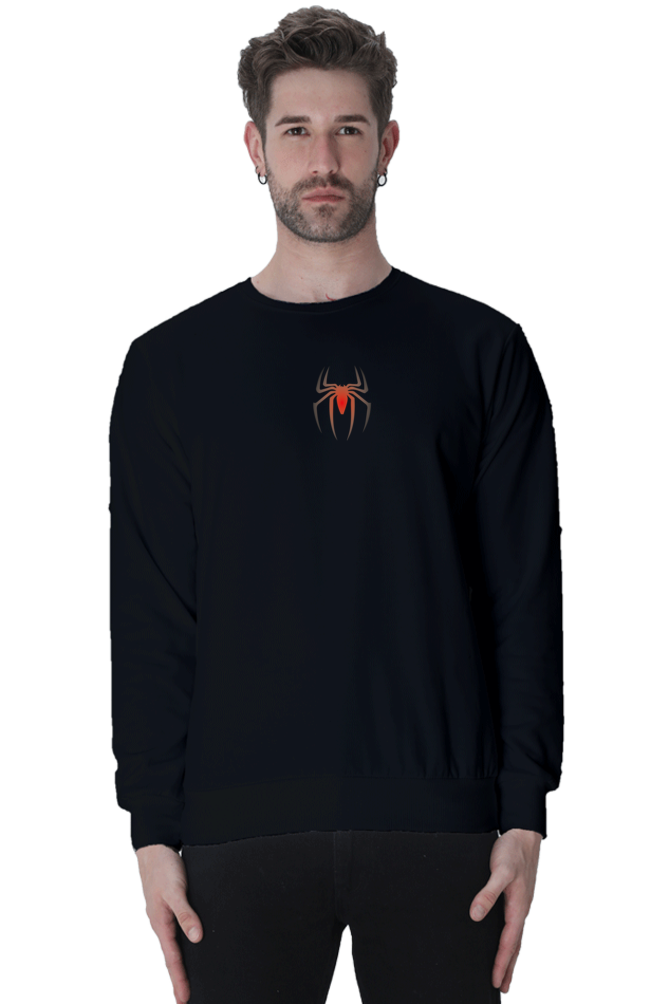 Spider Graphic Printed Sweatshirt For Men [Light Weighted 300 GSM ]