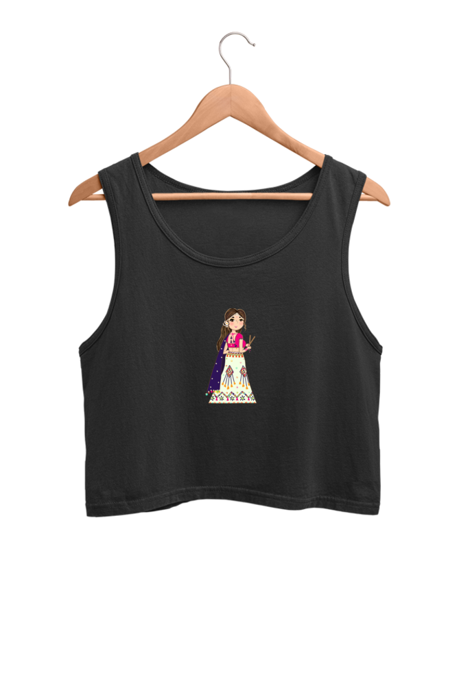Navratri Special Crop Tank Top For Women