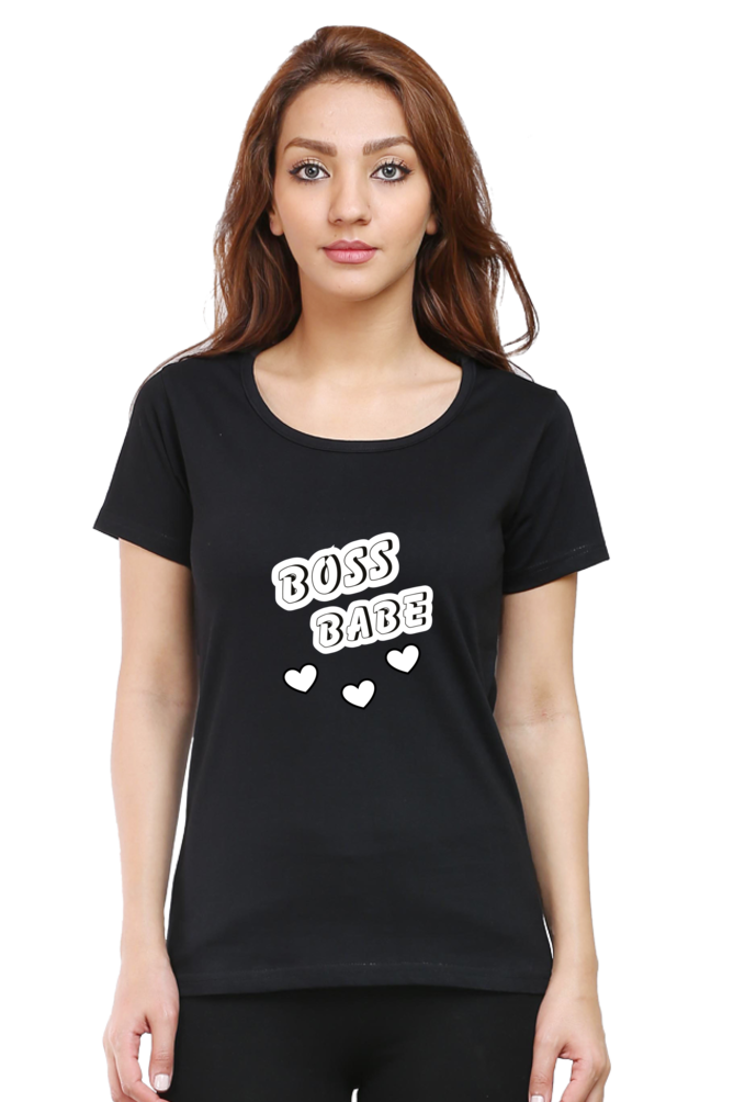 Boss Babe Printed T-shirt for Women