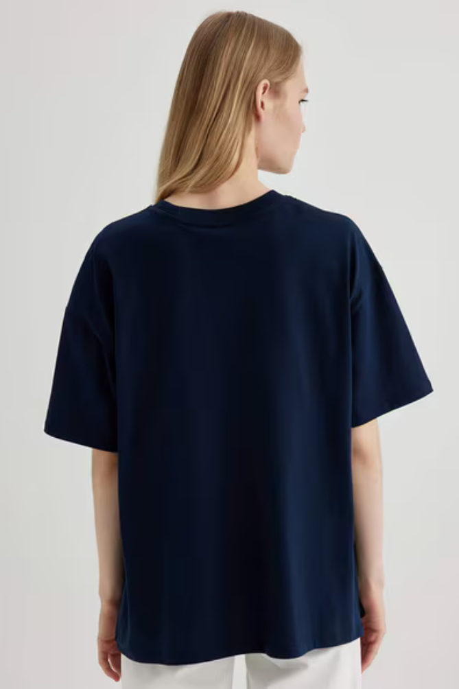 Good Things Are Ahead Graphic Printed Classic Oversized T-shirt for Women [240 GSM]