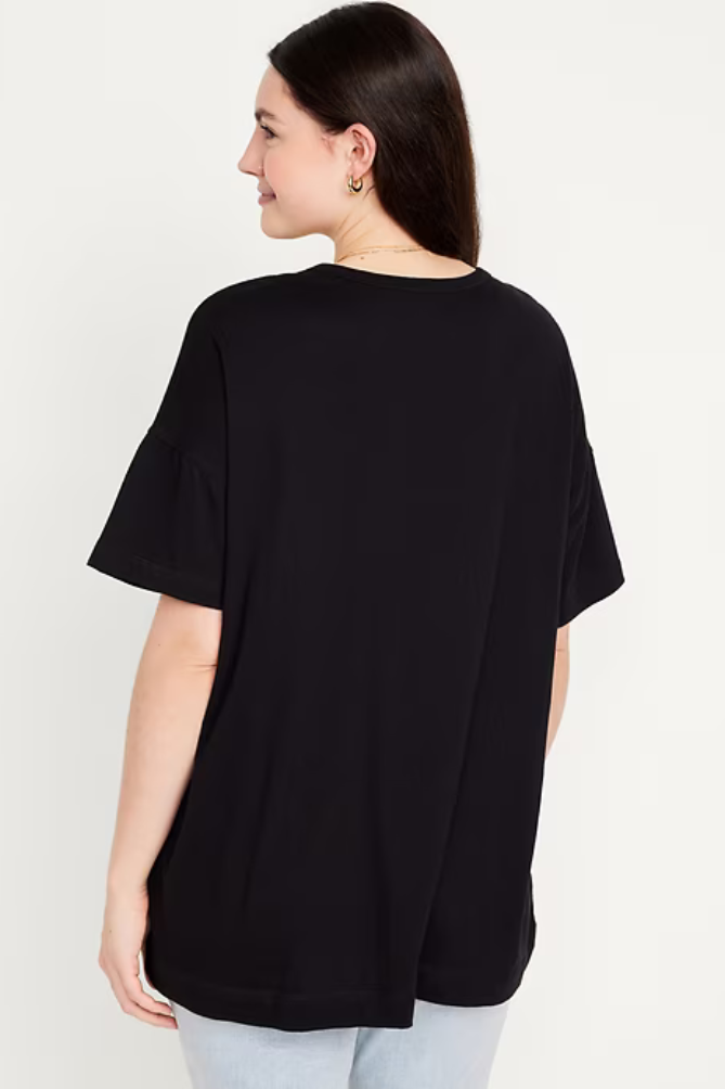 Grateful Graphic Printed Classic Oversized T-shirt for Women [240 GSM]