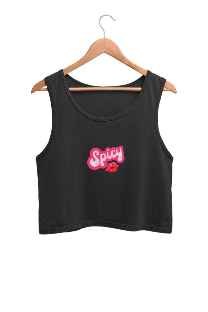 Spicy Printed Crop Tank Top For Women