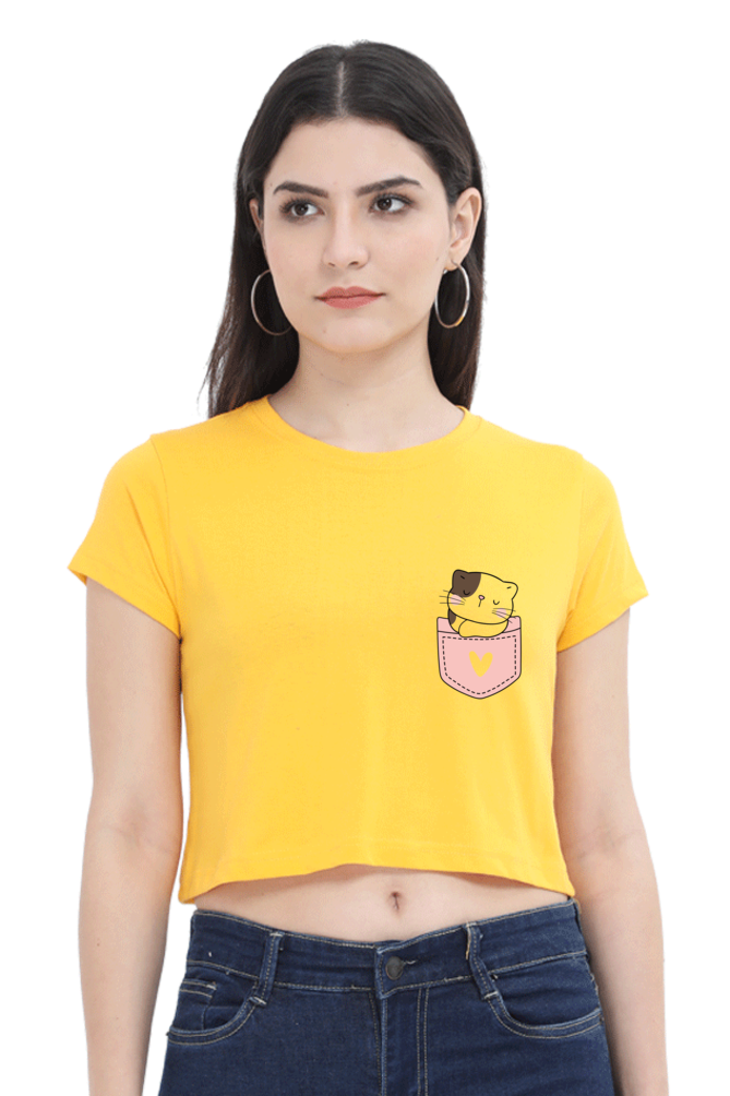 Cute Printed Crop Top For Women