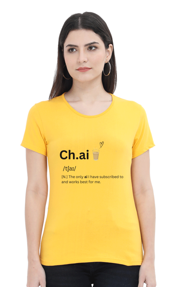 Chai Graphic Printed T-shirt for Women