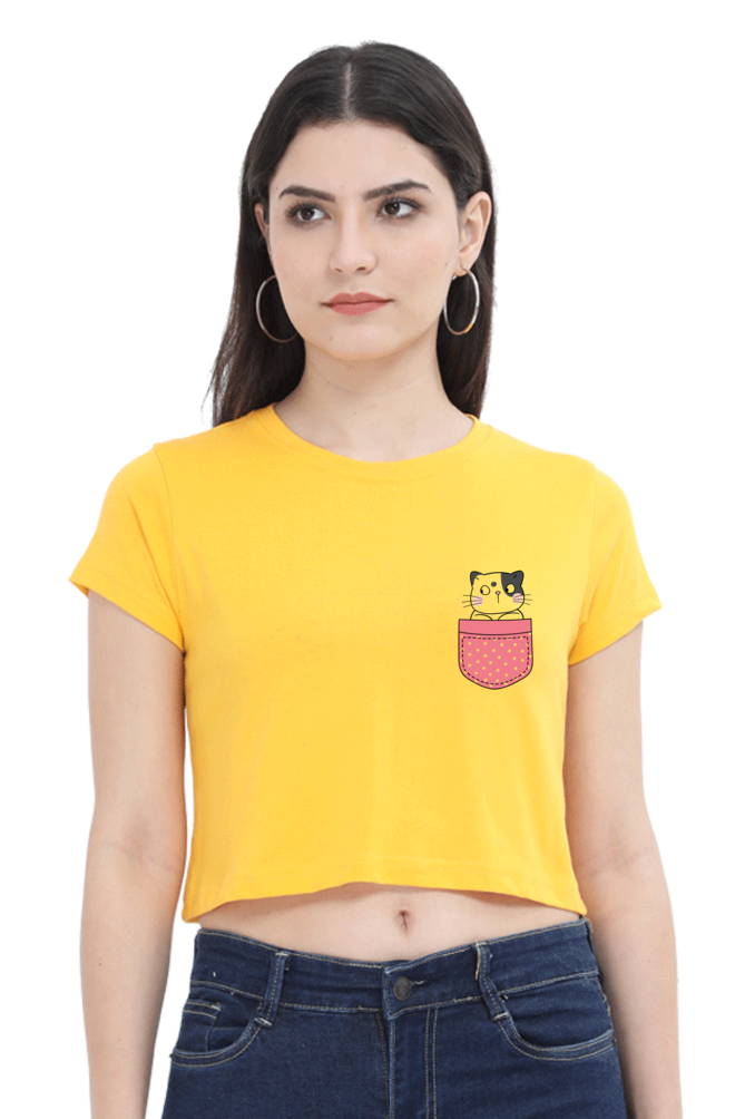 Cute Printed Crop Top For Women
