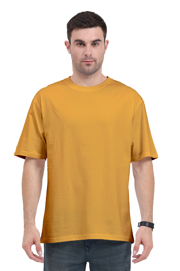 Solid Oversized Classic T-shirt for Men[240GSM]