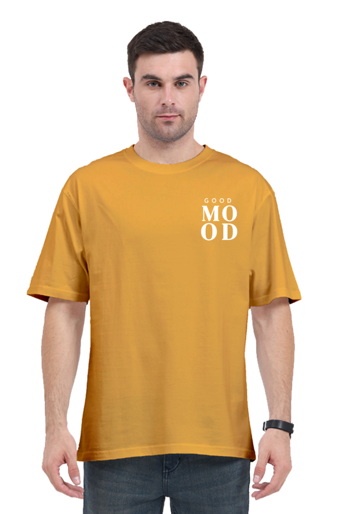 Good Mood Graphic Printed Classic Oversized T-shirt For Men 240GSM]