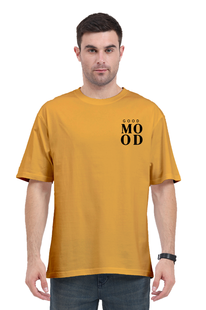 Good Mood Graphic Printed Classic Oversized T-shirt For Men 240GSM]
