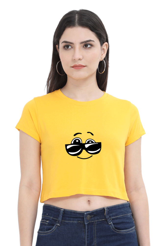 Swag Printed Crop Top For Women
