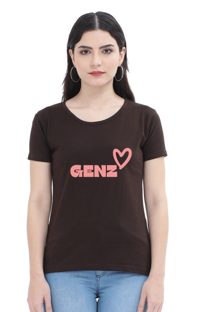 Genz Graphic Printed T-shirt for Women